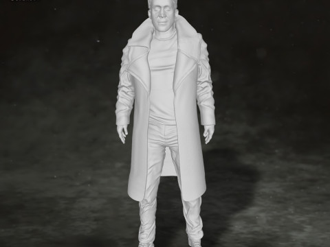 Blade Runner 2049 Ryan Gosling Action Figures Custom 3D Print Model Model Cetak 3D