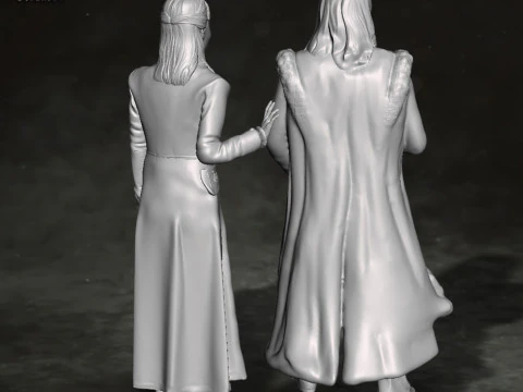 Harry Potter Narcissa Malfidus actiefiguren aangepast 3D printmodel 3D printmodel