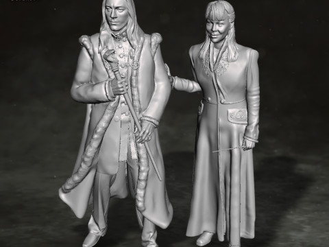 Harry Potter Narcissa Malfoy Action Figures Custom 3D Print Model 3D 打印模型