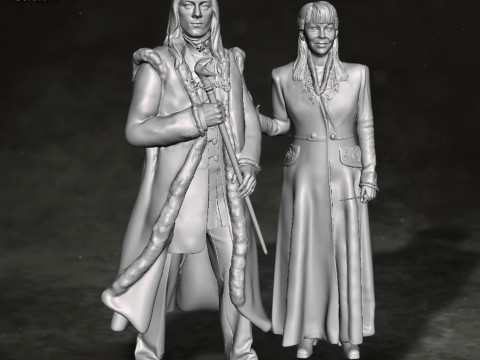 Harry Potter Narcissa Malfoy Action Figures Custom 3D Print Model 3D 打印模型