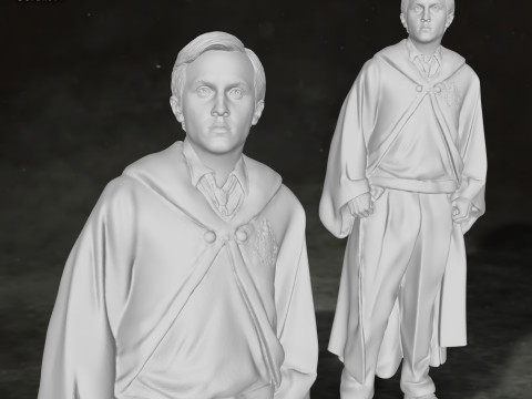 Draco Malfoy Harry Potter Action Figures Custom 3D print model 3D Print Model