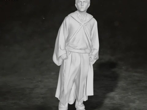 Draco Malfoy Harry Potter Action Figures Custom 3D print model 3D Print Model