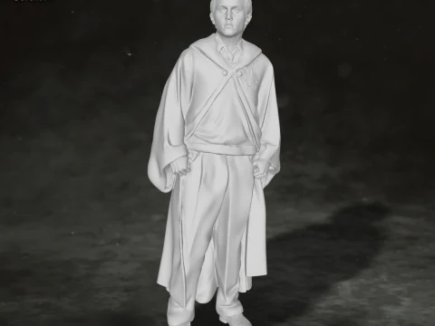 Draco Malfoy Harry Potter Action Figures Custom 3D print model 3D Print Model