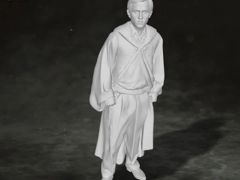 Draco Malfoy Harry Potter Action Figures Custom 3D print model 3D Print Model