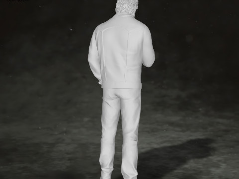 Brad Pitt Once Upon a Time Action Figures Custom 3D print model Modelo de Impressão 3D