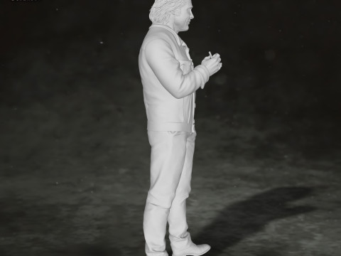 Brad Pitt Once Upon a Time Action Figures Custom 3D print model Modelo de Impressão 3D