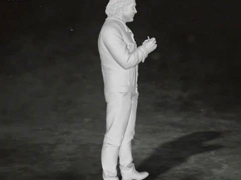 Brad Pitt Once Upon a Time Action Figures Custom 3D print model 3D Print Model