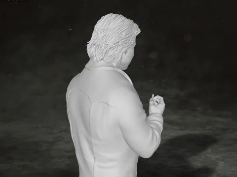 Brad Pitt Once Upon a Time Action Figures Custom 3D print model 3D Print Model