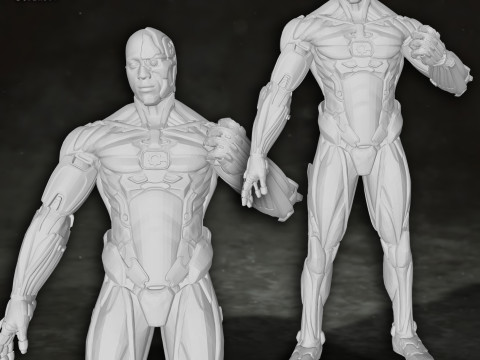 Cyborg Justice League Action Figures Custom 3D Print Model Modelo de impresión 3D