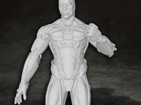 Cyborg Justice League Action Figures Custom 3D Print Model Modelo de impresión 3D