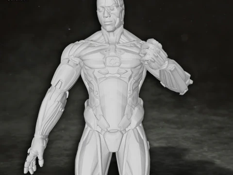 Cyborg Justice League Action Figures Custom 3D Print Model 3D Print Model