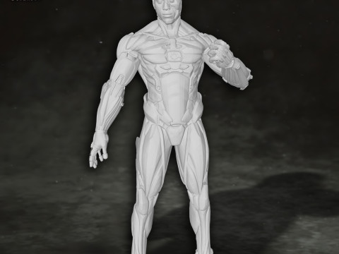 Cyborg Justice League Action Figures Custom 3D Print Model Modelo de impresión 3D