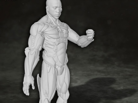 Cyborg Justice League Action Figures Custom 3D Print Model Modelo de impresión 3D