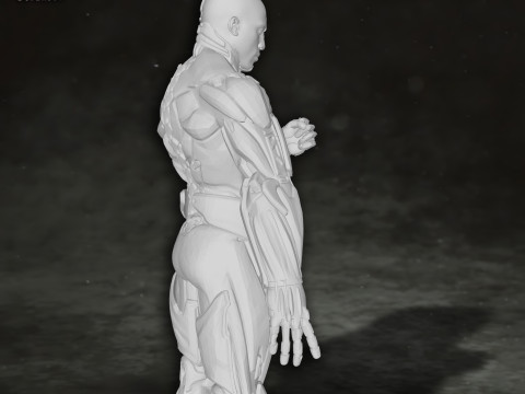 Cyborg Justice League Action Figures Custom 3D Print Model Modelo de impresión 3D