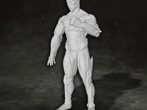 Cyborg Justice League Action Figures Custom 3D Print Model Modelo de impresión 3D