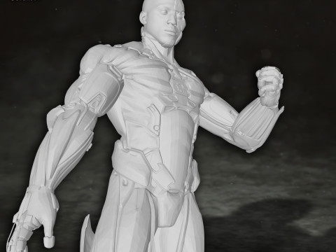 Cyborg Justice League Action Figures Custom 3D Print Model Modelo de impresión 3D