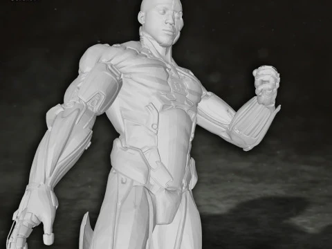 Cyborg Justice League Action Figures Custom 3D Print Model 3D Print Model
