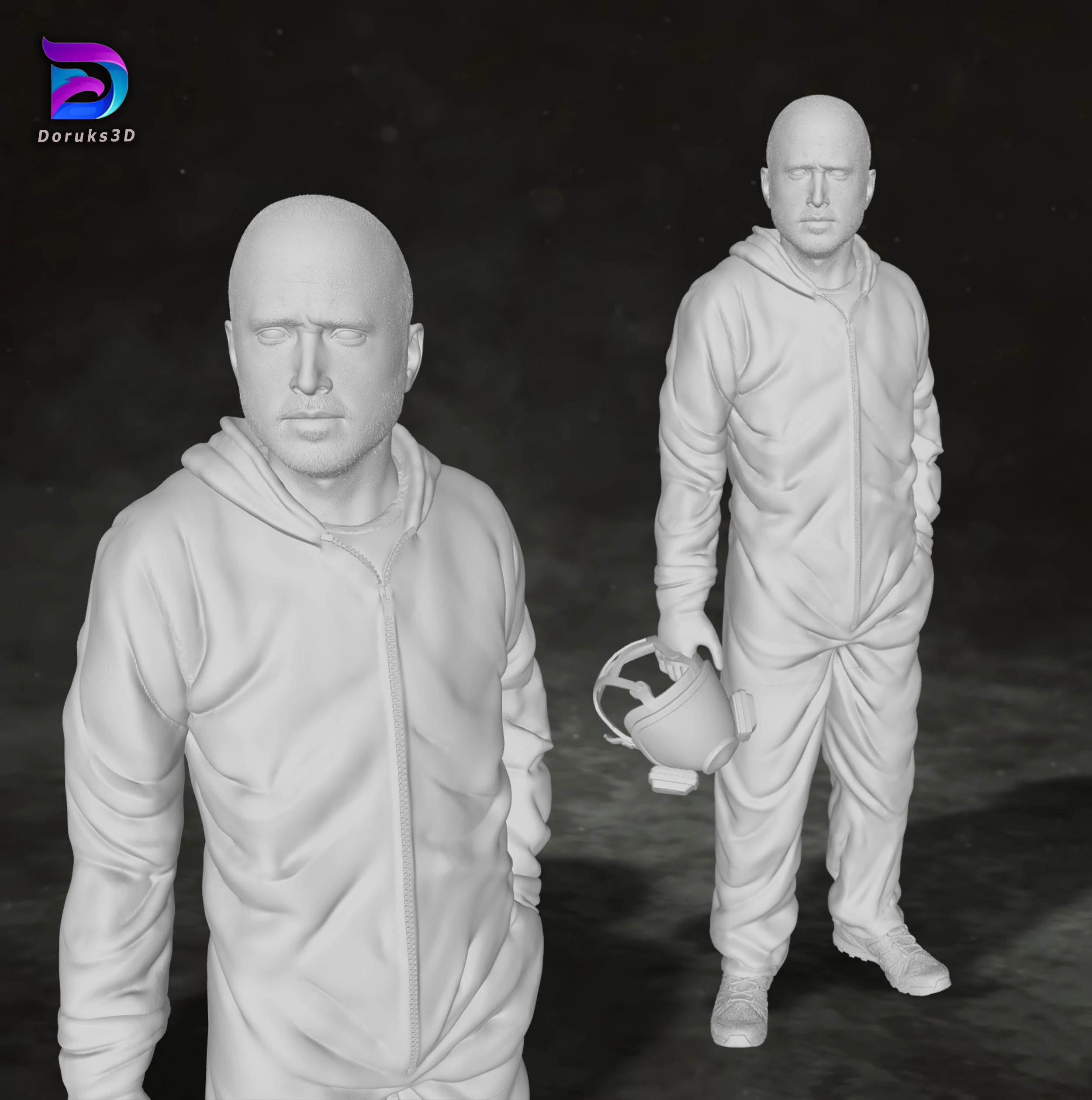 Jesse Pinkman Breaking Bad Action Figures Custom 3D Print Model 3D Print Model .c4d .max .obj .3ds .fbx .stl .blend
