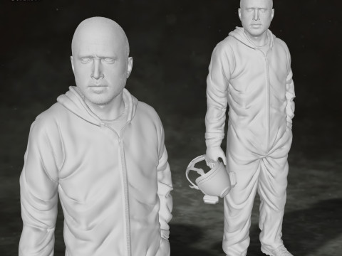 Jesse Pinkman Breaking Bad Action Figures Custom 3D Print Model Model Cetak 3D