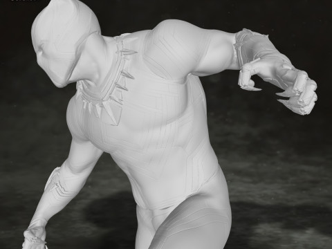 Black Panther Action Figures Custom 3D Print Model 3D Принт Модель