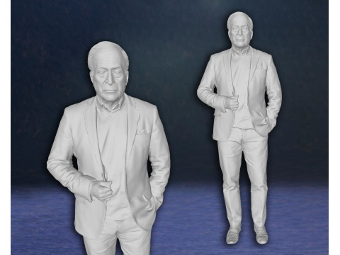 Michael Caine Action Figures Custom 3D Print Model 3D प्रिंट मॉडल