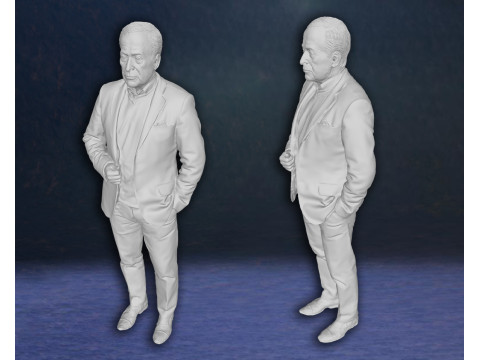 Michael Caine Action Figures Custom 3D Print Model 3D Baskı Modeli