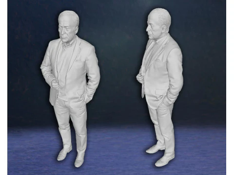 Michael Caine actiefiguren aangepast 3D-printmodel 3D printmodel