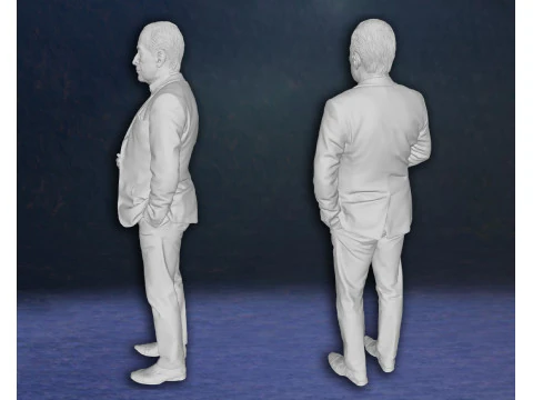 Michael Caine actiefiguren aangepast 3D-printmodel 3D printmodel