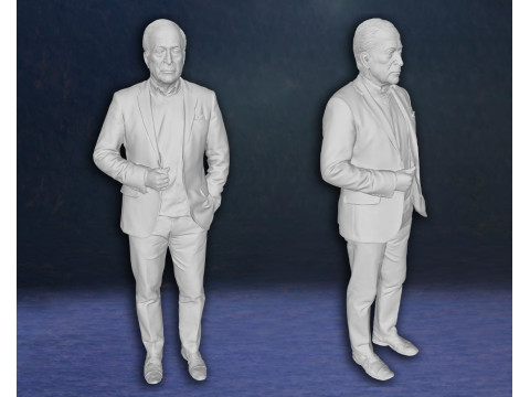 Michael Caine Action Figures Custom 3D Print Model 3D Baskı Modeli