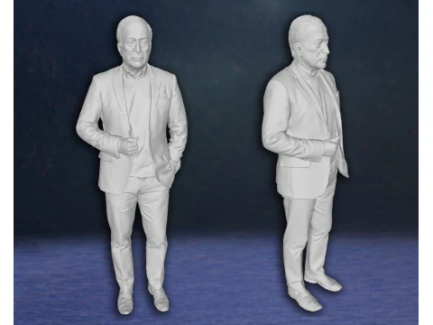 Michael Caine actiefiguren aangepast 3D-printmodel 3D printmodel