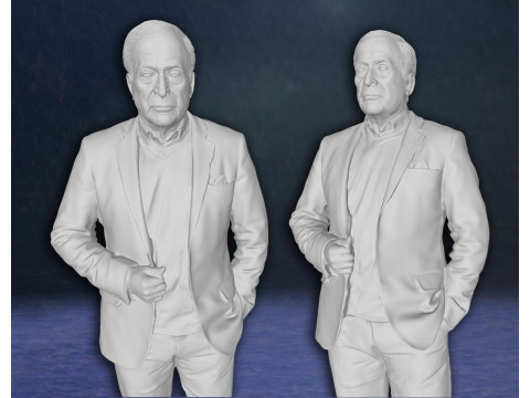 Michael Caine Action Figures Custom 3D Print Model 3D Baskı Modeli