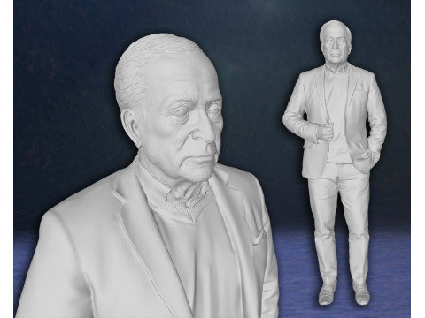 Michael Caine Action Figures Custom 3D Print Model 3D Baskı Modeli