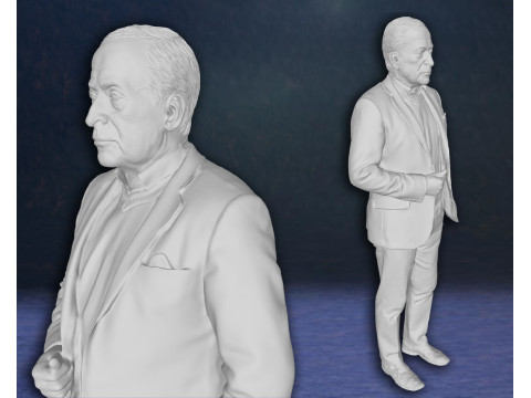 Michael Caine Action Figures Custom 3D Print Model 3D Baskı Modeli