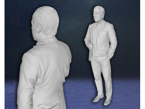 Michael Caine Action Figures Custom 3D Print Model 3D Baskı Modeli