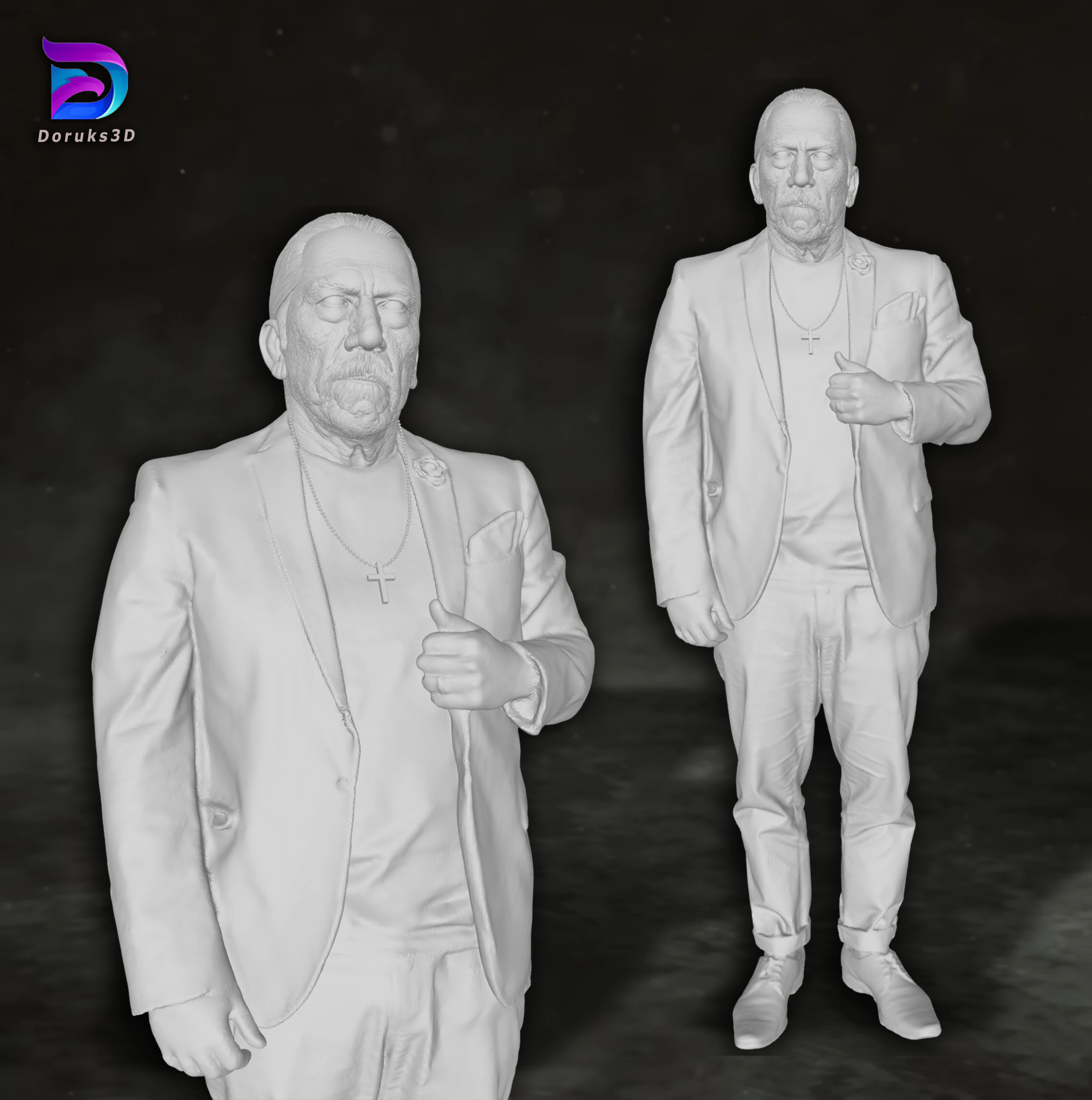 Danny Trejo Action Figures Custom 3D Print Model 3D Print Model .c4d .max .obj .3ds .fbx .stl .blend