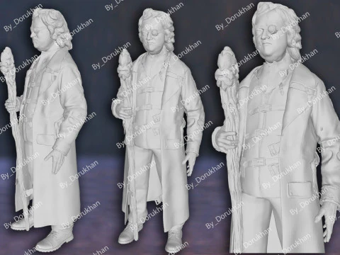 Mad Eye Alastor Moody Harry Potter Action Figures Custom 3D Print Model 3D Print Model