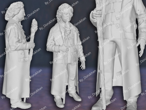 Mad Eye Alastor Moody Harry Potter Action Figures Custom 3D Print Model 3D 打印模型