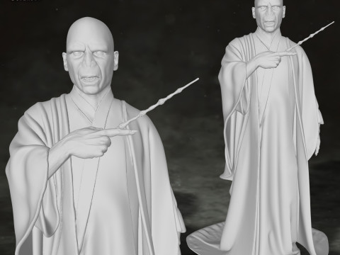 Lord Voldemort Harry Potter Action Figures Custom 3D Print Model 3D print model Model Cetak 3D