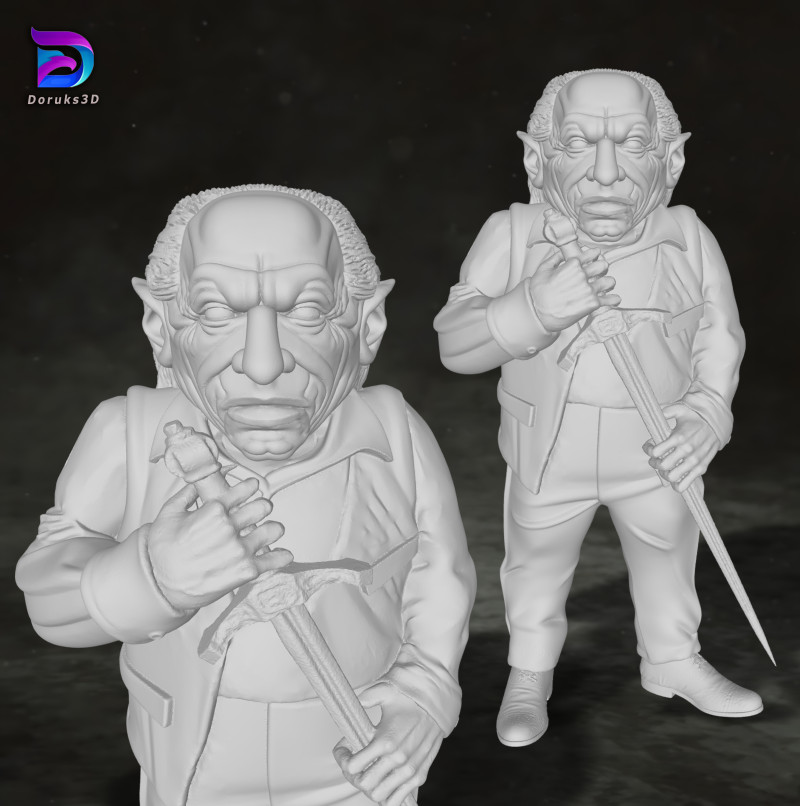Griphook Harry Potter Action Figures Custom 3D Print Model 3D Принт Модель .c4d .max .obj .3ds .fbx .stl .blend 