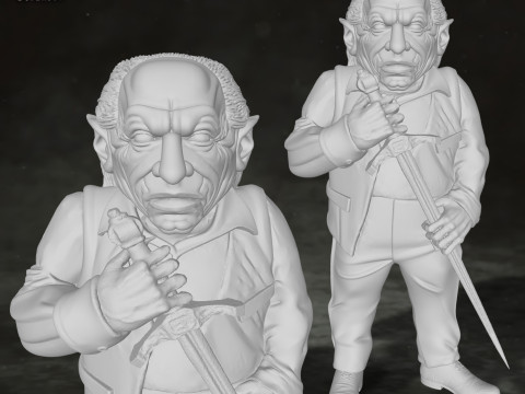 Griphook Harry Potter Action Figures Custom 3D Print Model 3D Принт Модель