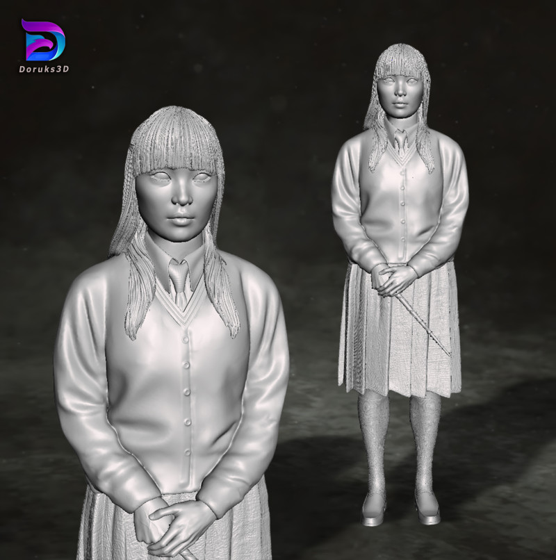 Cho Chang Harry Potter Action Figures Custom 3D Print Model Model do druku 3D .c4d .max .obj .3ds .fbx .stl .blend 