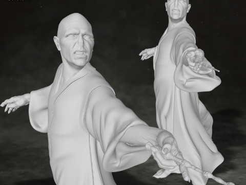 Lord Voldemort Harry Potter Action Figures Custom Action 3D Принт Модель
