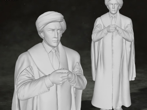 Quirinus Quirrell Harry Potter Action Figures Custom Action 3D print model 3D प्रिंट मॉडल