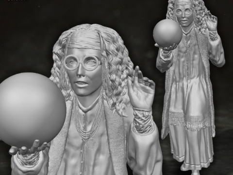 Sybill Trelawney Harry Potter Action Figures Custom Action 3D print model 3D Print Model