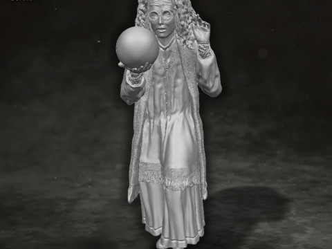 Sybill Trelawney Harry Potter Action Figures Custom Action 3D print model 3Dプリントモデル