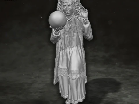 Sybill Trelawney Harry Potter Action Figures Custom Action 3D print model 3D Print Model