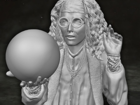 Sybill Trelawney Harry Potter Action Figures Custom Action 3D print model 3Dプリントモデル
