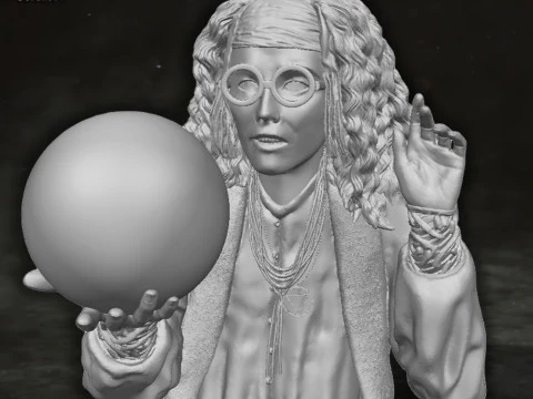 Sybill Trelawney Harry Potter Action Figures Custom Action 3D print model 3D Print Model