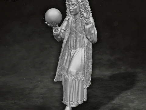 Sybill Trelawney Harry Potter Action Figures Custom Action 3D print model 3D Print Model