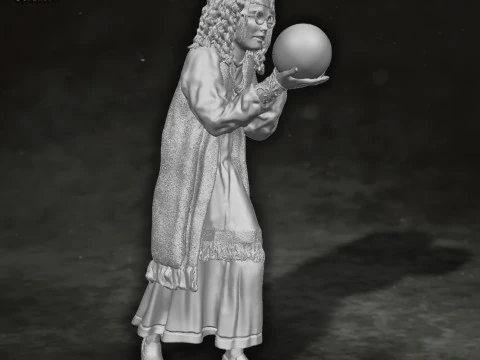 Sybill Trelawney Harry Potter Action Figures Custom Action 3D print model 3D Print Model